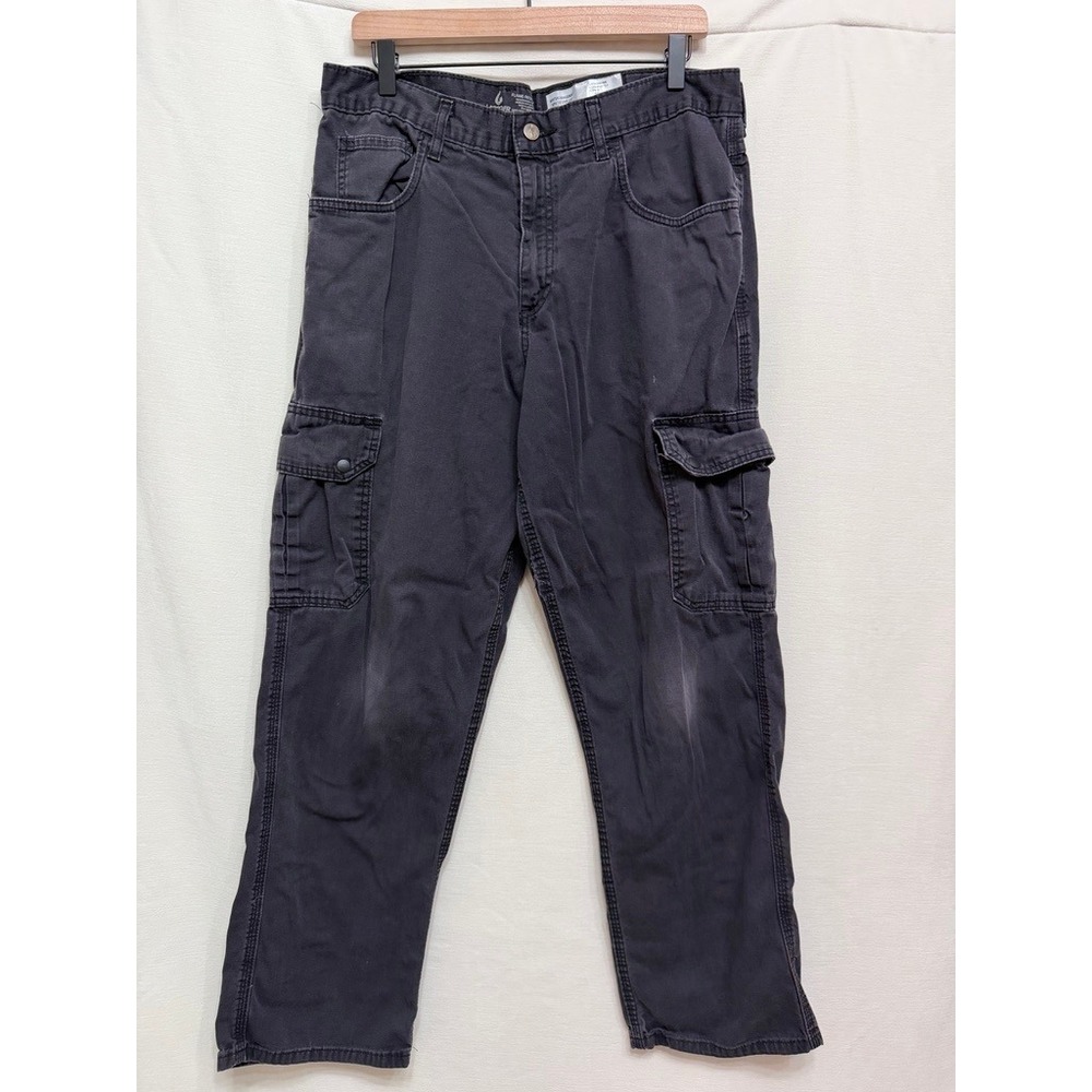 LAPCO FR Flame Resistant Cargo Pants Mens 34x32 Black Distressed Gorpcore
